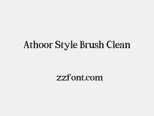 Athoor Style Brush Clean