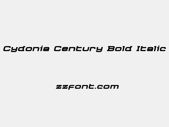 Cydonia Century Bold Italic
