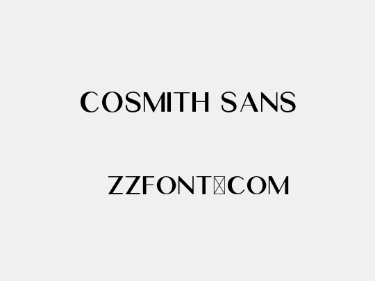Cosmith Sans