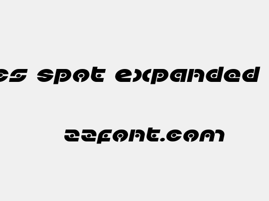 Kovacs Spot Expanded Italic