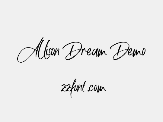 Allison Dream Demo