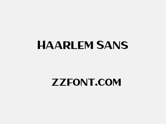 Haarlem Sans