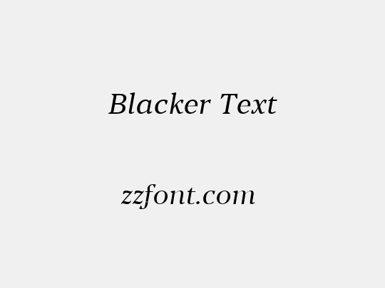 Blacker Text