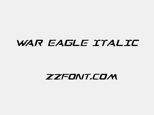 War Eagle Italic