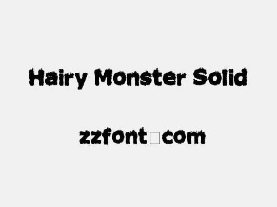 Hairy Monster Solid