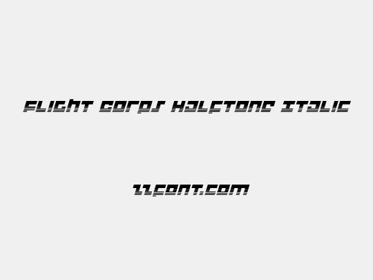 Flight Corps Halftone Italic