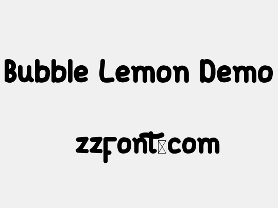 Bubble Lemon Demo