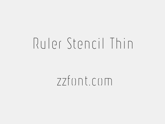 Ruler Stencil Thin