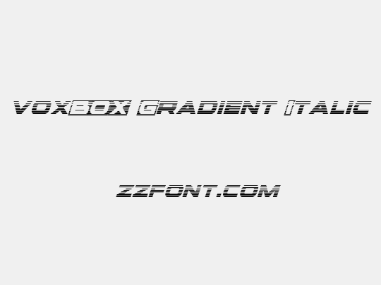 voxBOX Gradient Italic