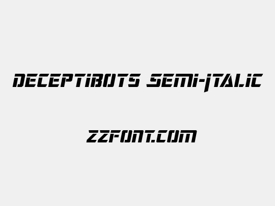 Deceptibots Semi-Italic