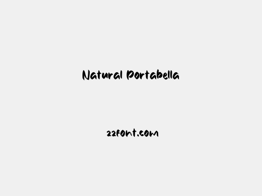 Natural Portabella
