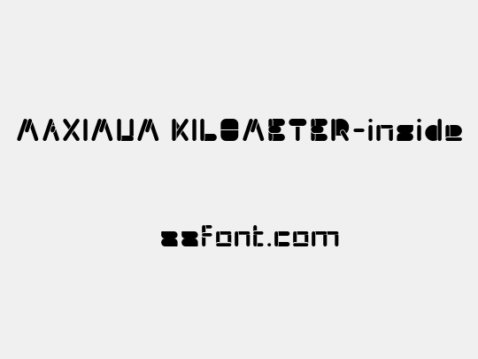 MAXIMUM KILOMETER-inside