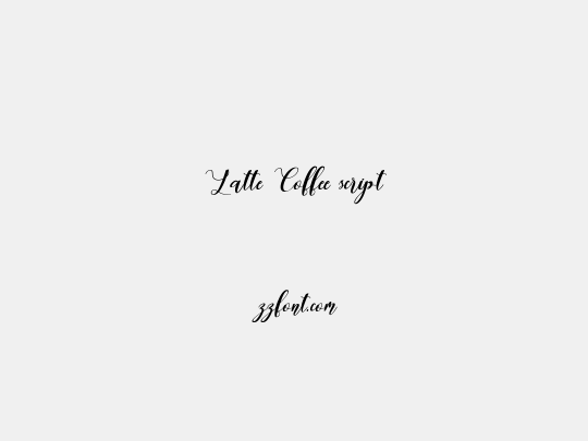 Latte Coffee script