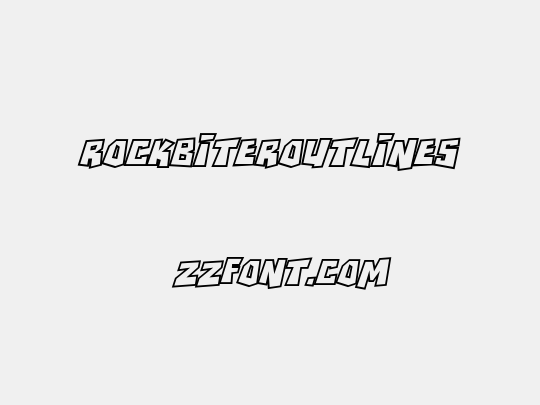 RockBiterOutlines