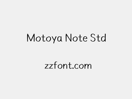 Motoya Note Std