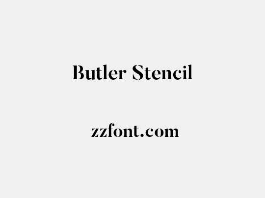 Butler Stencil