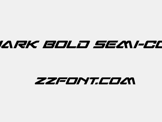 Sabre Shark Bold Semi-Condensed