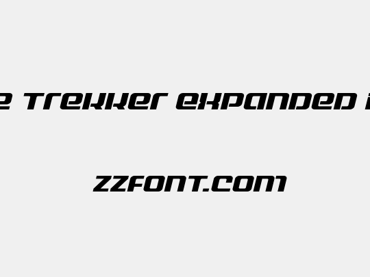 Globe Trekker Expanded Italic