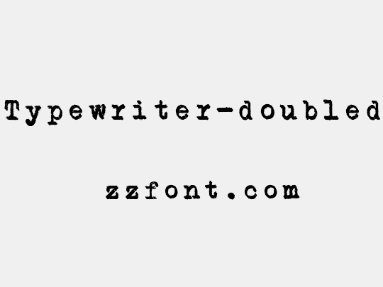 Typewriter-doubled
