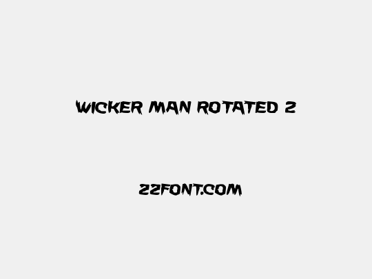 Wicker Man Rotated 2
