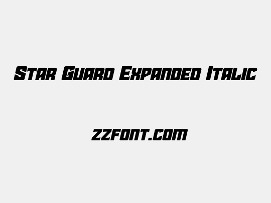 Star Guard Expanded Italic