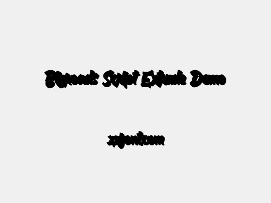 Bigroads Script Extrude Demo