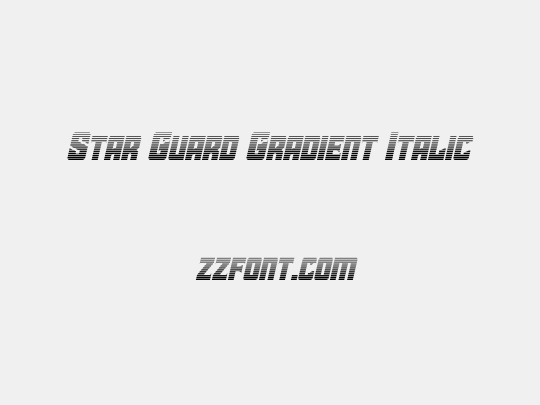 Star Guard Gradient Italic