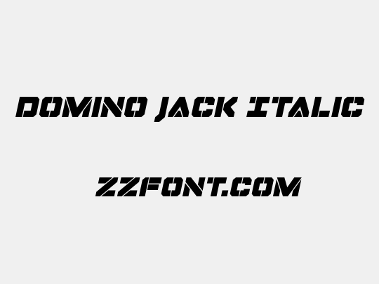 Domino Jack Italic