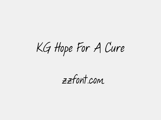 KG Hope For A Cure