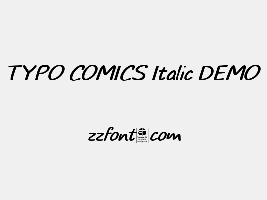 TYPO COMICS Italic DEMO