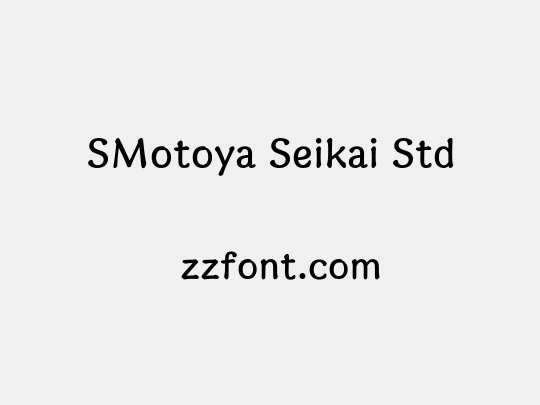 SMotoya Seikai Std