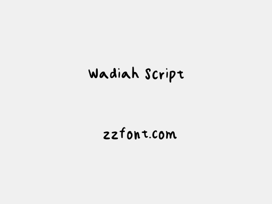 Wadiah Script