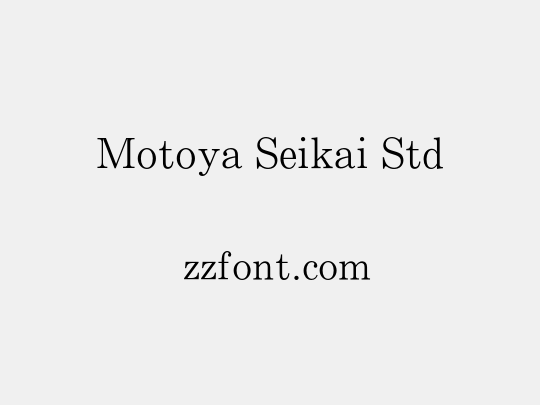 Motoya Seikai Std
