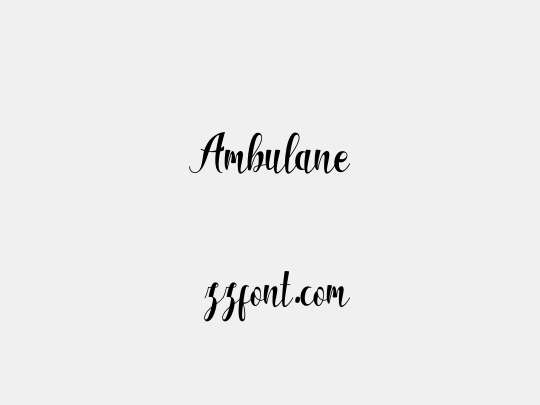 Ambulane