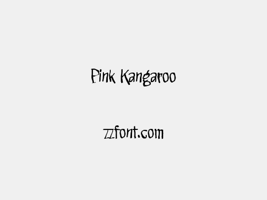 Pink Kangaroo
