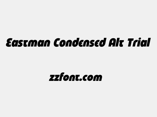 Eastman Condensed Alt Trial