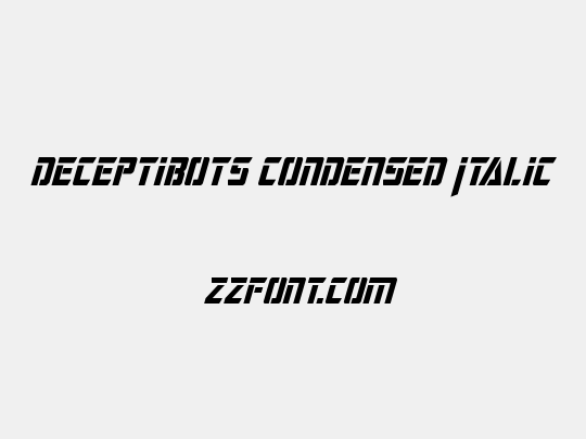 Deceptibots Condensed Italic