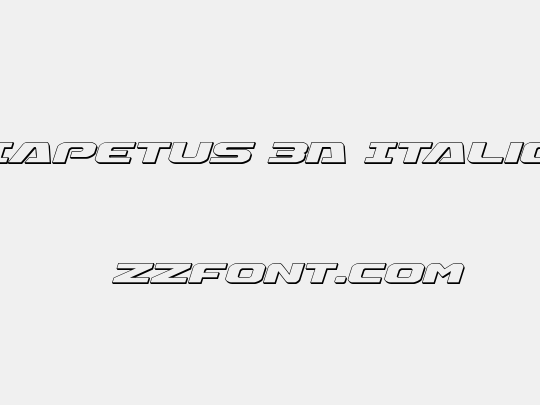 Iapetus 3D Italic