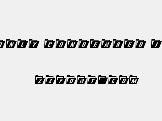 Eyes Only Condensed Italic