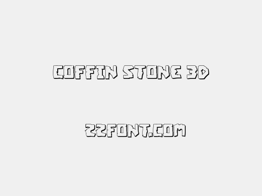 Coffin Stone 3D