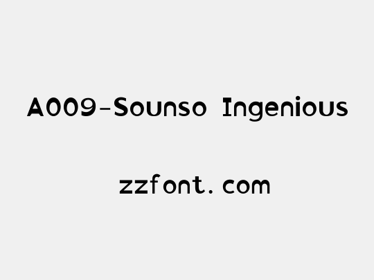 A009-Sounso Ingenious