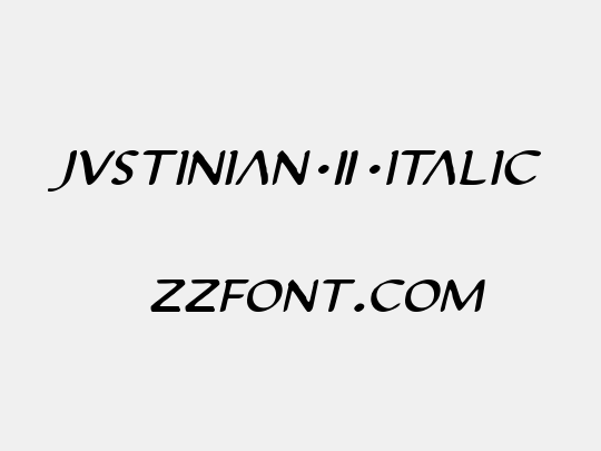 Justinian 2 Italic