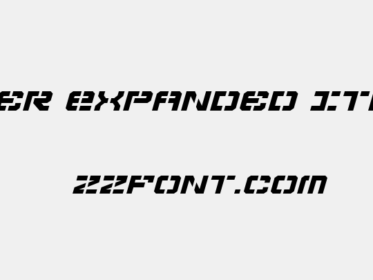 Vyper Expanded Italic