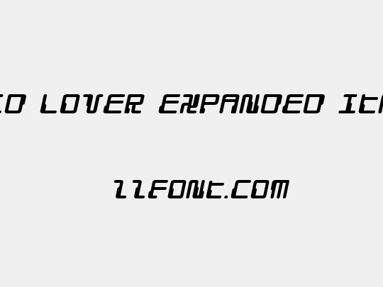 Droid Lover Expanded Italic
