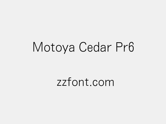 Motoya Cedar Pr6
