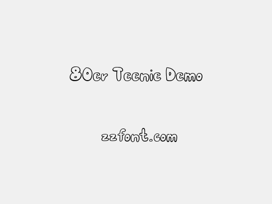 80er Teenie Demo