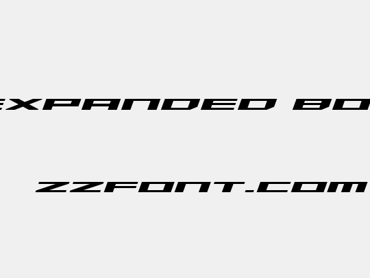 Trireme Expanded Bold Italic
