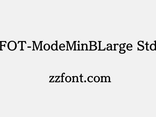 FOT-ModeMinBLarge Std