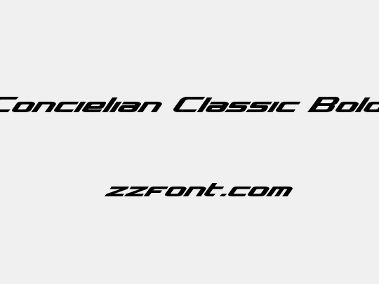 Concielian Classic Bold