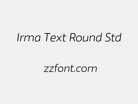 Irma Text Round Std